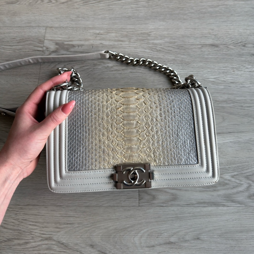 Chanel Python Boy Bag (Vintage & RARE) Iykyk - Picture 3 of 5